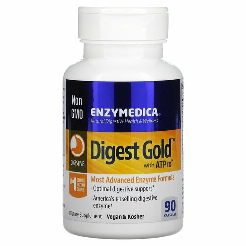 Enzymedica Digest gold with ATPro 90 caps / Энзаймедика Дайджест Голд с АТПро 90 капс фото