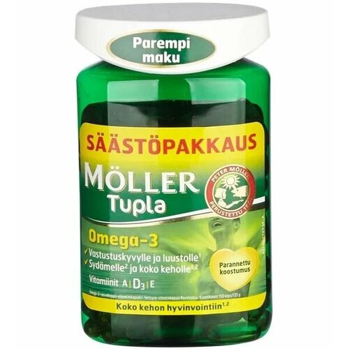 Omega-3 MOLLER TUPLA 160 шт. рыбий жир меллер капсулы Норвегия от orkla фото