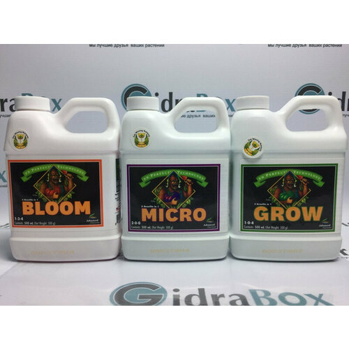 Комплект удобрений pH Perfect (Grow+Bloom+Micro) Advanced Nutrients 3x0,5 л фото