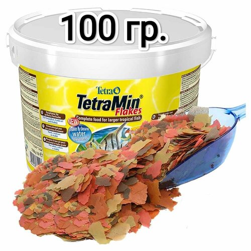 Сухой корм для рыб Tetra Min Flakes, 100гр. фото