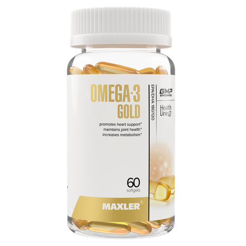 Омега-3 Голд Maxler Omega-3 Gold 60 шт (USA) фото