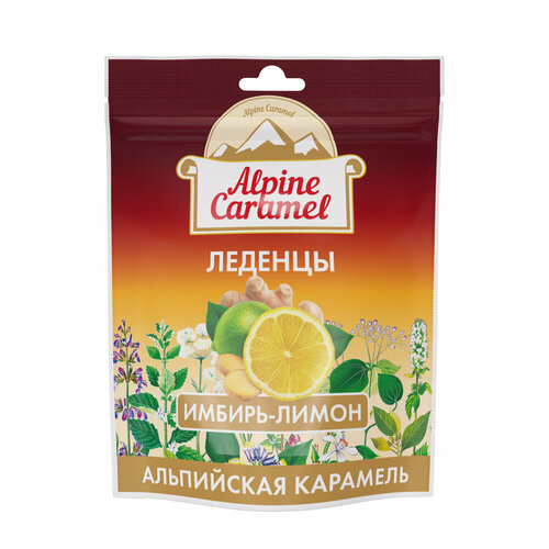 Альпийская Карамель, леденцы со вкусом имбирь-лимон, 75гр. фото