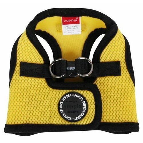 Шлейка Puppia Soft vest harness B, обхват шеи 46  см, желтый/черный, XXL фото