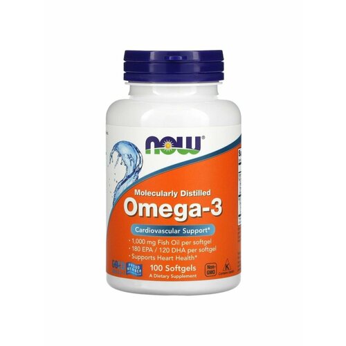 Омега 3 omega-3 1000 мг жирные кислоты, 100 капсул фото