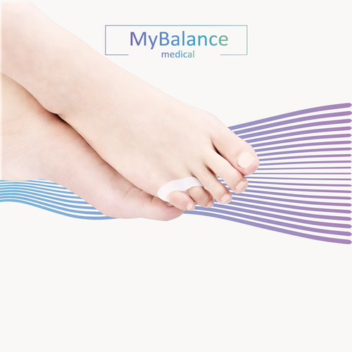 фотография Силиконовый разделитель для мизинца MyBalance, от мозолей, при деформации, универсальный, белый, 2 шт, купить за 324р