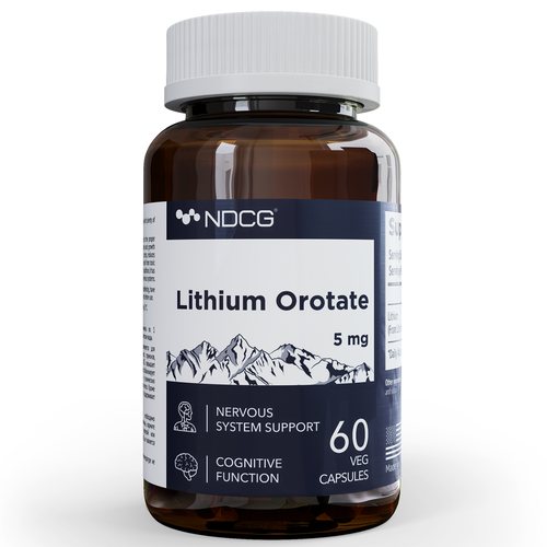 Лития Оротат 5 мг Lithium Orotate NDCG 60 капсул фото