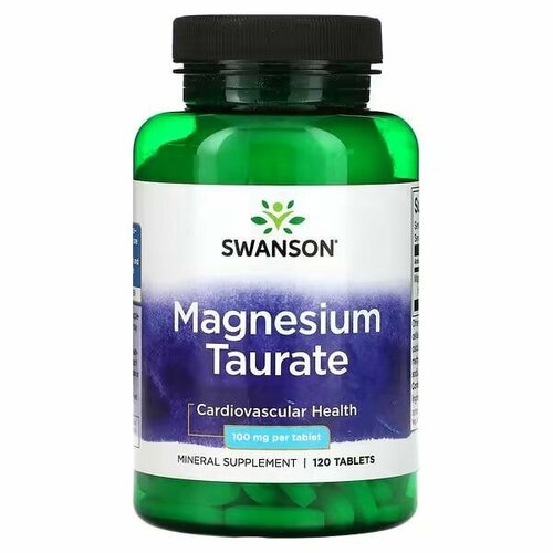 Swanson Magnesium Taurate, 100 мг, 120 таблеток фото