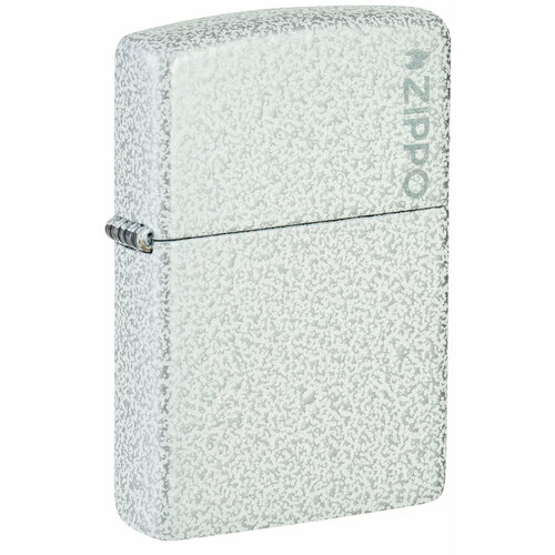 Зажигалка ZIPPO Classic с покрытием Glacier, латунь/сталь, белая, матовая, 38x13x57 мм фото