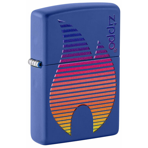 Зажигалка ZIPPO Classic с покрытием Royal Blue Matte, латунь/сталь, синяя, матовая, 38x13x57 мм фото