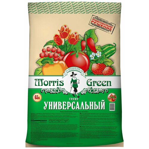 Универсальный грунт Morris Green 65 литров, 30 кг фото