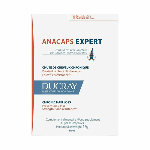 Дюкрэ Биологически активная добавка к пище DUCRAY ANACAPS EXPERT / дюкрей анакапс эксперт 30 фото