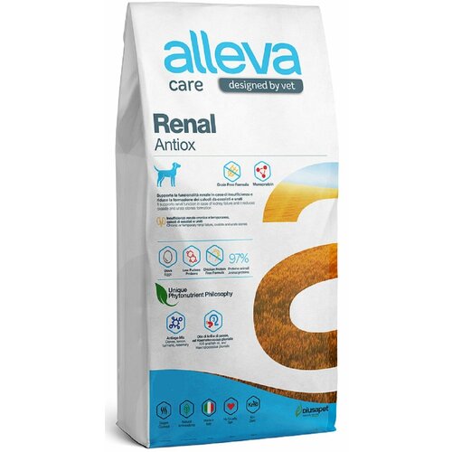 фотография Сухой корм Alleva Care Dog Adult Renal-Antiox / Аллева Кэр Ренал, для взрослых собак всех пород, белезни почек, курица, 5 кг, купить за 7070р