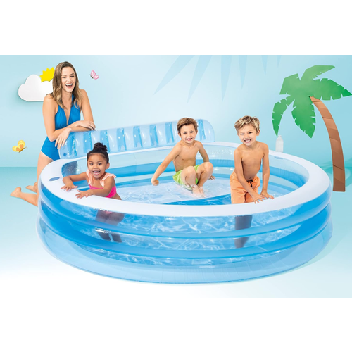 фотография Надувной бассейн Intex, 229 х 218 х 79 см, Swim Center Family Lounge Pool, семейный, купить за 6990р