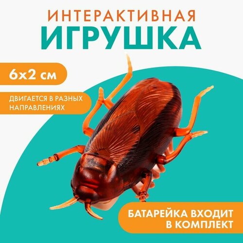 Интерактивная игрушка для кошек «Таракан» фото