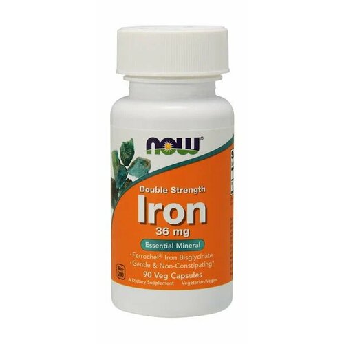 Now Double Strength Iron 36 mg фото