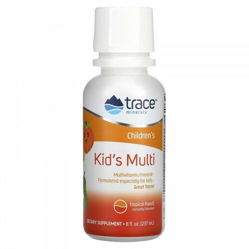 Trace Minerals, Kids Multi, для иммунитета, 237 мл фото