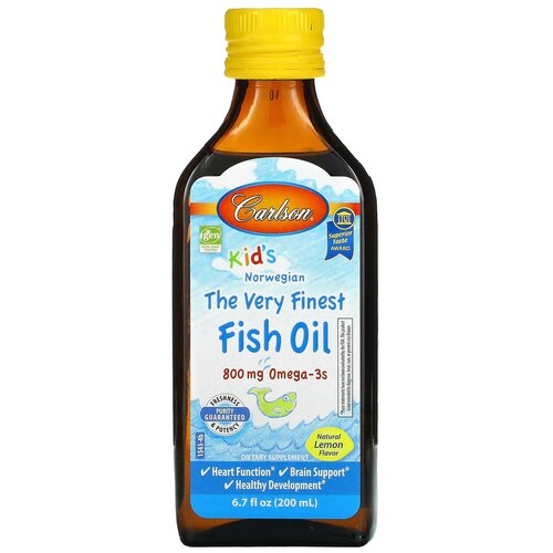 Kid’s The Very Finest Fish Oil д/вн. приема фл., 800 мг, 200 мл, лимон фото