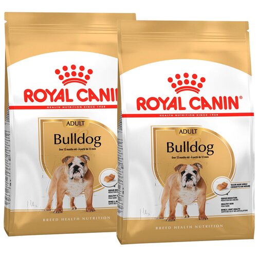 фотография ROYAL CANIN BULLDOG ADULT для взрослых собак английский бульдог (12 + 12 кг), купить за 18497р