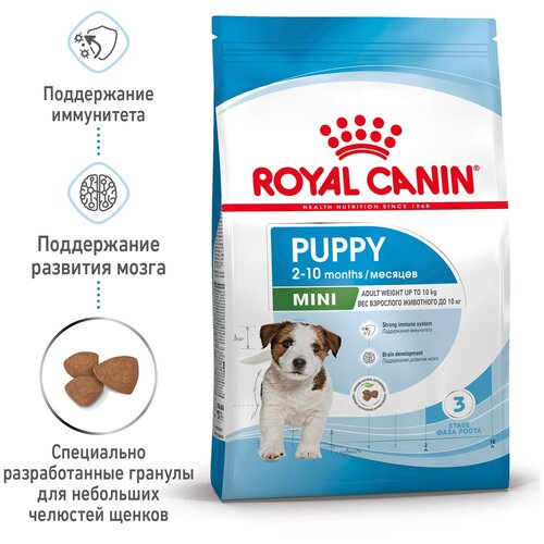 Сухой корм для щенков Royal Canin при чувствительном пищеварении 1 уп. х 2 шт. х 800 г (для мелких пород) фото