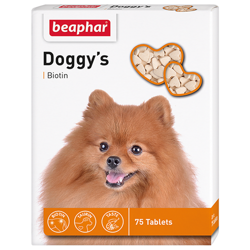 Кормовая добавка Beaphar Doggy’s Biotin , 75 таб. фото