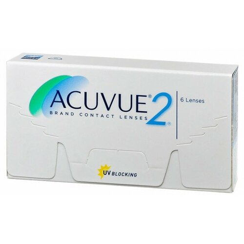 фотография Контактные линзы ACUVUE 2, 6 шт., R 8,7, D +3,25, 1 уп., купить за 1346р