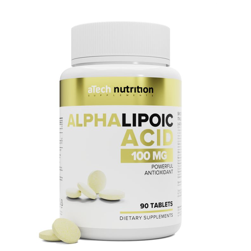 Альфа-липоевая кислота ALPHA LIPOIC ACID aTech nutrition 90 таблеток фото