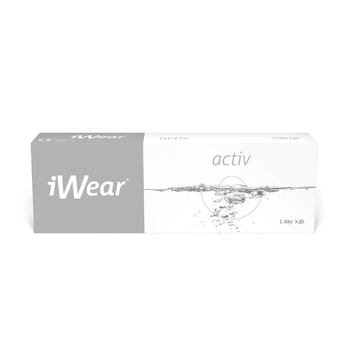 Контактные линзы iWear Activ, 30 шт., R 8,6, D -5,5 фото