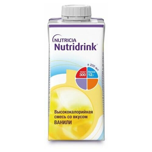 Nutridrink (Nutricia) Жидкая высококалорийная смесь, готовое к употреблению, 200 мл, ваниль фото