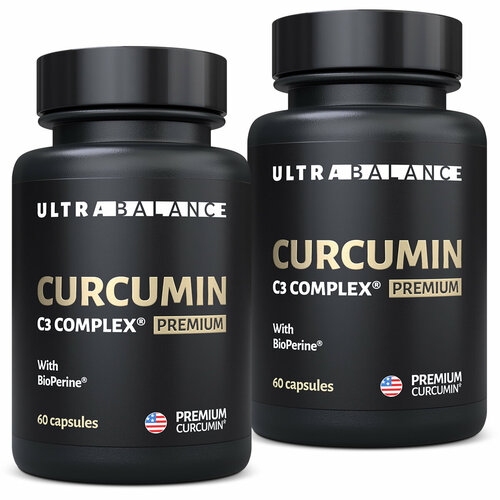 Curcumin C3 Complex Premium капс., 300 г, 60 шт., 2 уп. фото