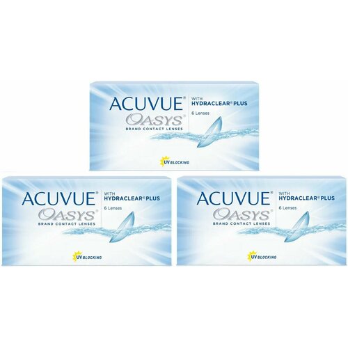 Контактные линзы ACUVUE OASYS with Hydraclear Plus, 6 шт., R 8,8, D -3,5, 3 уп. фото