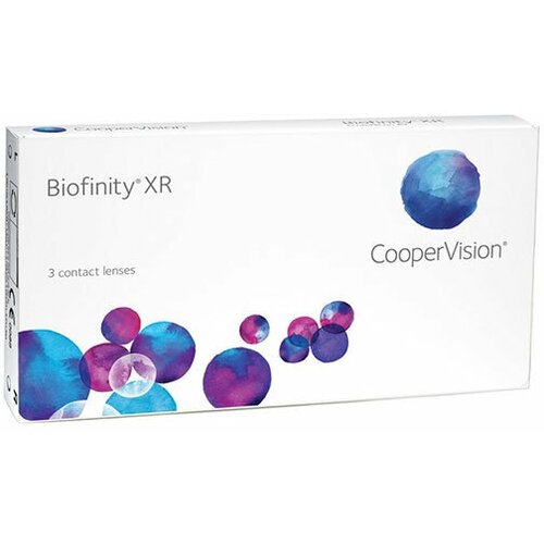 Контактные линзы CooperVision Biofinity XR, 3 шт., R 8,6, D -16,5, прозрачный, 1 уп. фото