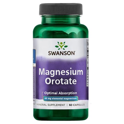 Swanson Magnesium Orotate 40 mg (Магний оротат 40 мг) 60 капсул (Swanson) фото