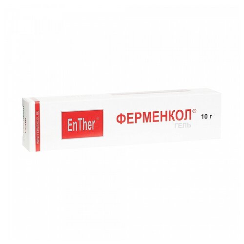 Ферменкол гель косметической линии enther туба, 10 мл, 10 г фото