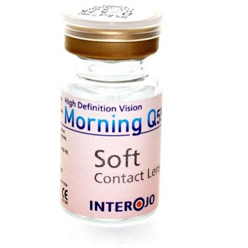 Контактные линзы Interojo Morning Q55 vial, 1 шт., R 8,6, D -1,75 фото