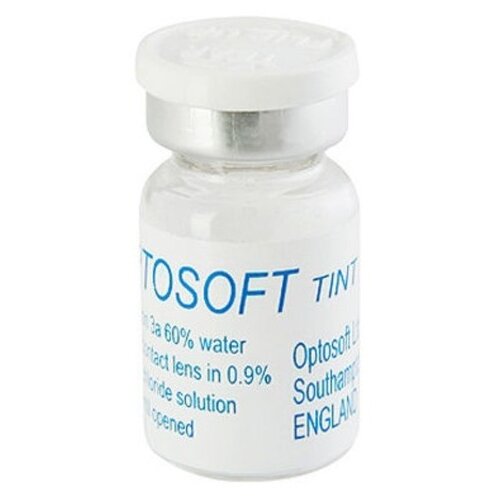 Контактные линзы Optosoft Tint, 1 шт., R 8,6, D -1, blue, 1 уп. фото