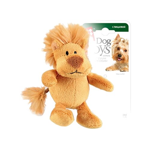 фотография Игрушка   для кошек и собак GiGwi Dog Toys Лев (75103),  бежевый, 1шт., купить за 509р