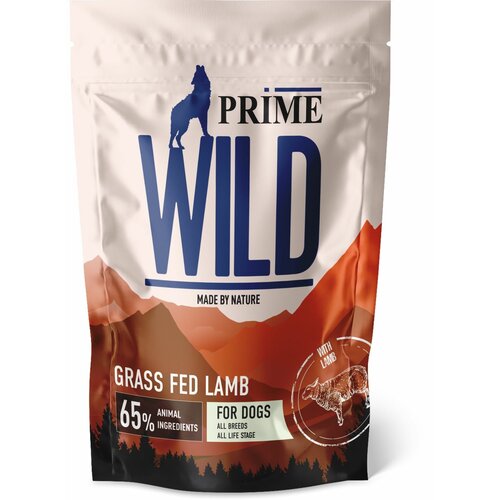 фотография Сухой корм PRIME WILD GF GRASS FED для щенков и собак всех пород, с ягненком 500гр, купить за 832р