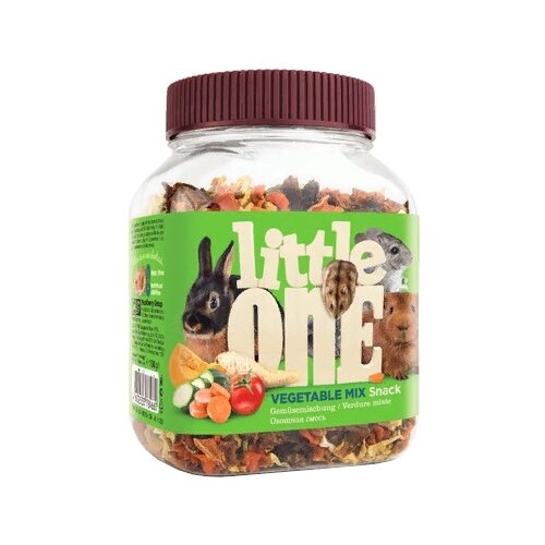 фотография Лакомство для кроликов Little One Snack Vegetable mix, 150 г, купить за 285р