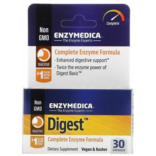 Enzymedica Digest Complete (ферменты), 30 растительных капсул фото