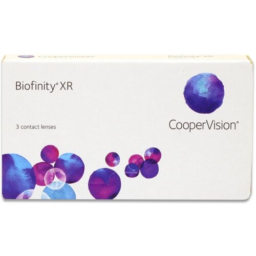 Контактные линзы CooperVision Biofinity XR, 3 шт., R 8,6, D -14,5, прозрачный, 1 уп. фото