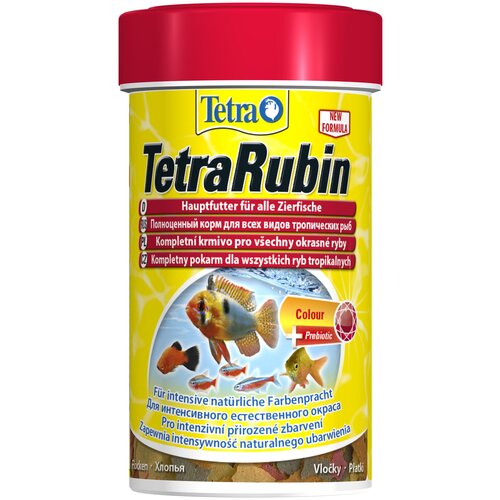 Сухой корм  для  рыб, ракообразных Tetra TetraRubin Flakes, 100 мл, 20 г фото