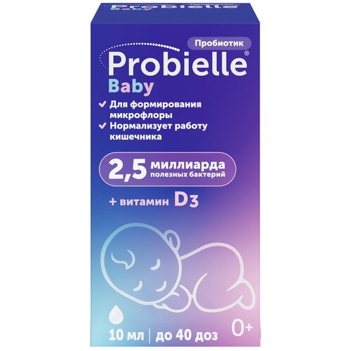 Probielle Baby сусп. фл., 10 мл, 58 г фото