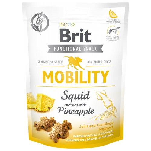 Лакомство для собак Brit Care Mobility Squid, 150 г фото