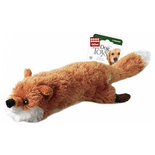 фотография Игрушка   для собак  GiGwi Dog Toys Лиса с бутылкой (75016),  оранжевый, 1шт., купить за 1270р