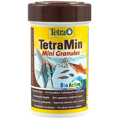 Сухой корм  для  рыб, рептилий, ракообразных Tetra TetraMin Mini Granules, 100 мл, 42 г фото