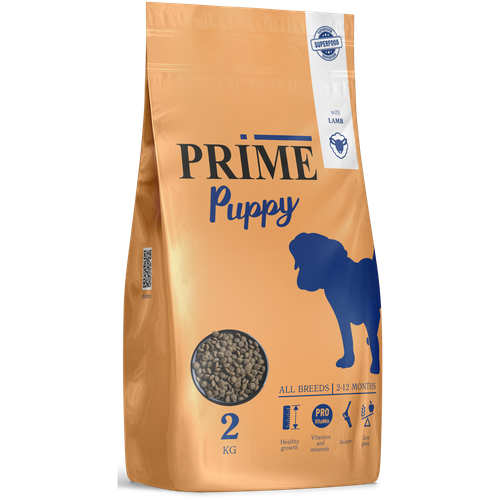 Сухой корм для собак PRIME Puppy с ягненоком 1 уп. х 1 шт. х 2000 г фото