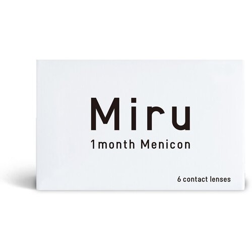 Контактные линзы Menicon Miru 1month, 6 шт., R 8,3, D -10, прозрачный, 1 уп. фото