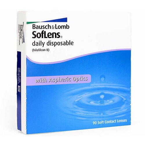 Контактные линзы Bausch & Lomb Soflens Daily Disposable, 90 шт., R 8,6, D +1,75 фото