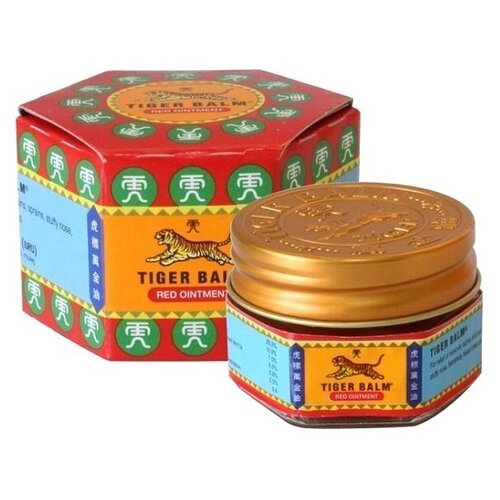 Бальзам Tiger Balm тигровый красный, 10 г, 10 мл фото