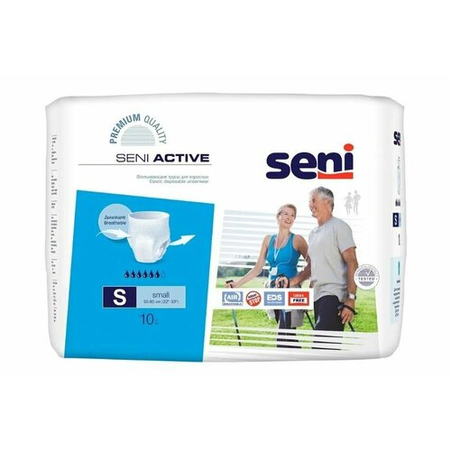 Впитывающие трусы для взрослых Seni Active, S, 10 шт. фото